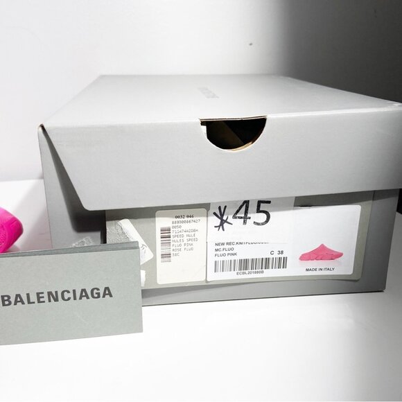 NWT Balenciaga Speed Mules Pink size 38 - Picture 2 of 9